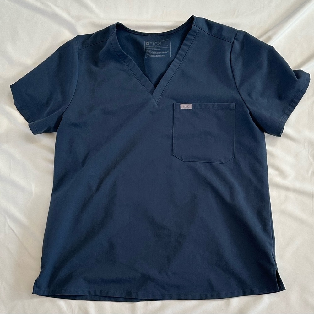 Figs Dark Harbor Catarina Scrub Top XL